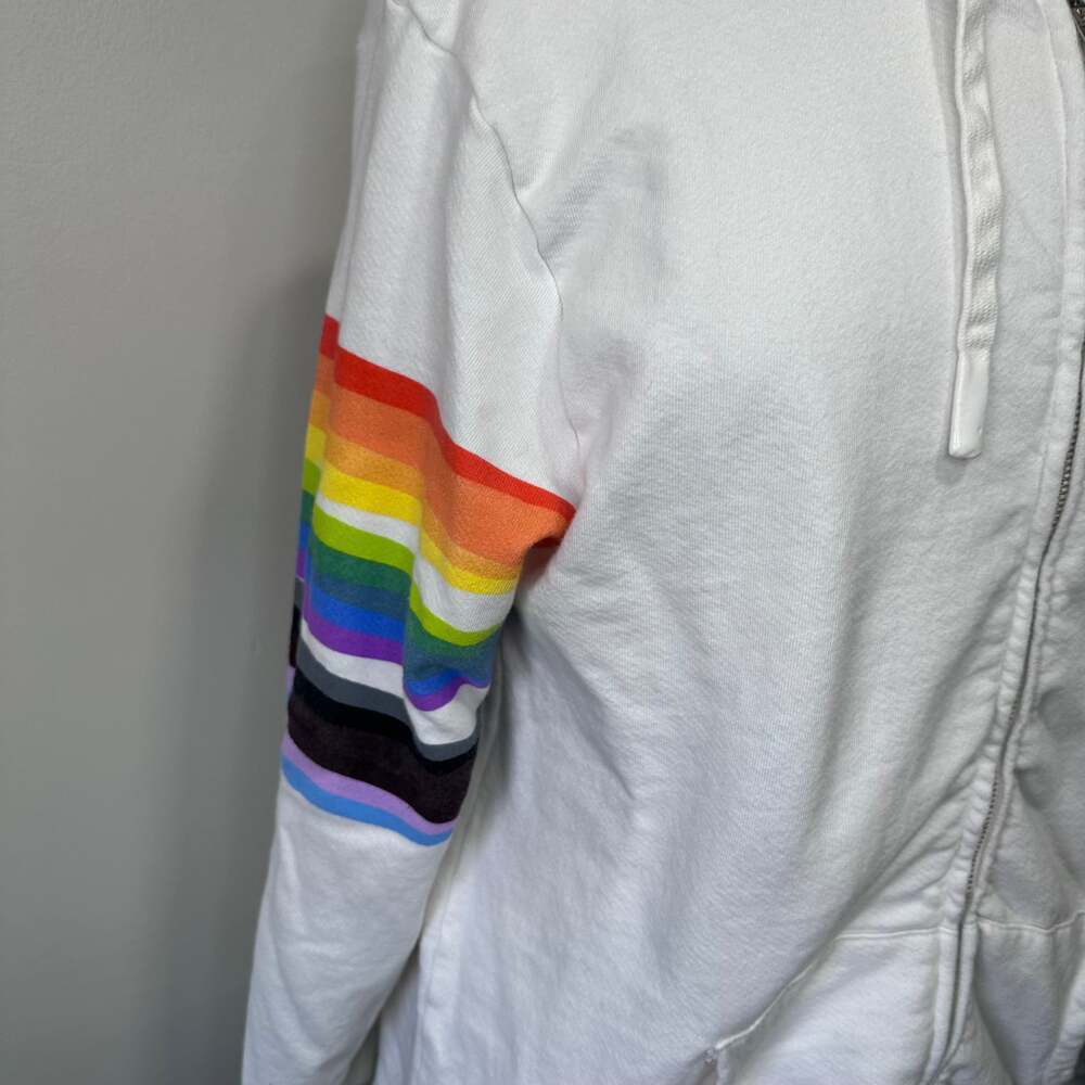 Peloton Pride Lead With Love Zip Up, Sz L *See flaws - Picture 4 of 13